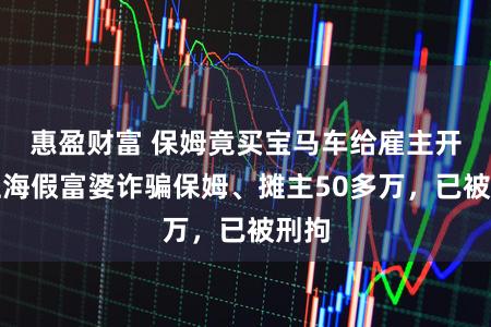 惠盈财富 保姆竟买宝马车给雇主开？上海假富婆诈骗保姆、摊主50多万，已被刑拘