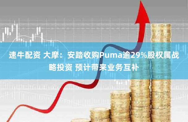 速牛配资 大摩：安踏收购Puma逾29%股权属战略投资 预计带来业务互补