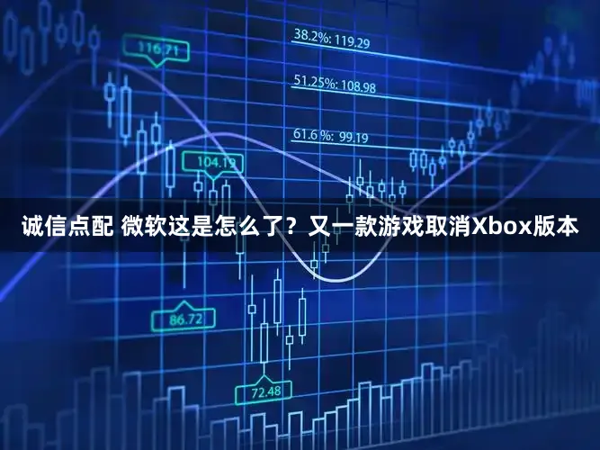 诚信点配 微软这是怎么了？又一款游戏取消Xbox版本