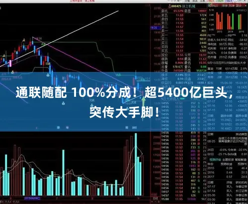 通联随配 100%分成！超5400亿巨头，突传大手脚！